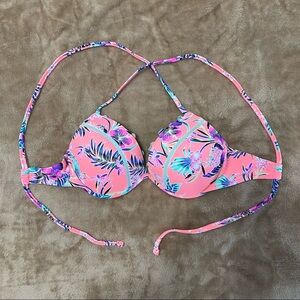 Tropical Push Up Bikini Top